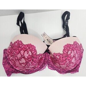 Victoria’s Secret Dream Angels Padded Demi/Demi Buste Double Bra 34D NWT Pink